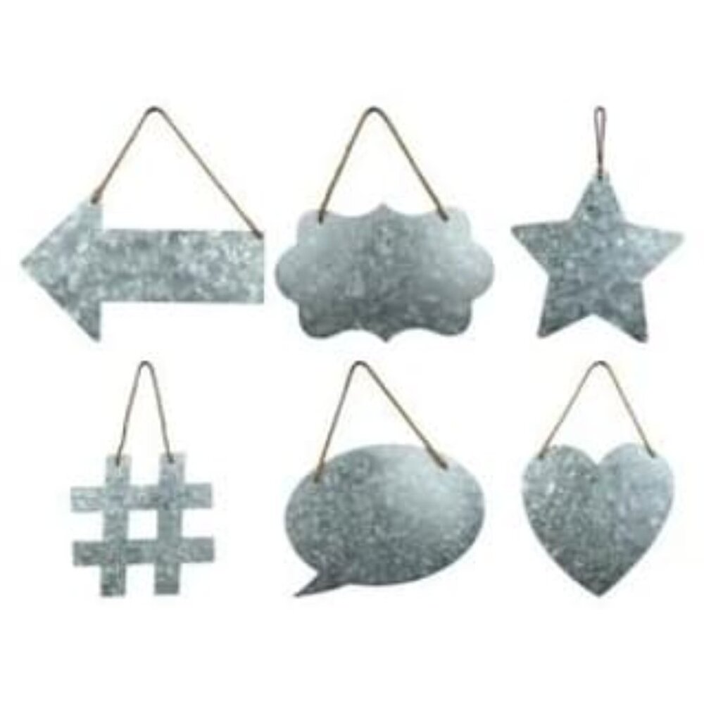 X2 GALVANIZED QUOTE SIGN 9X6 BUBBLE CRAFT DECOR STORE MARKET BUILDING PROJECTS